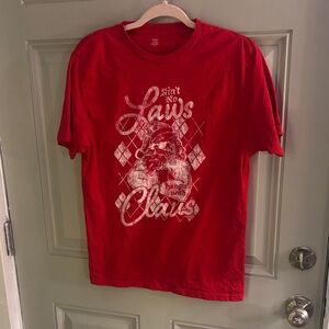 Holiday Time Red Santa Graphic Men's T-Shirt